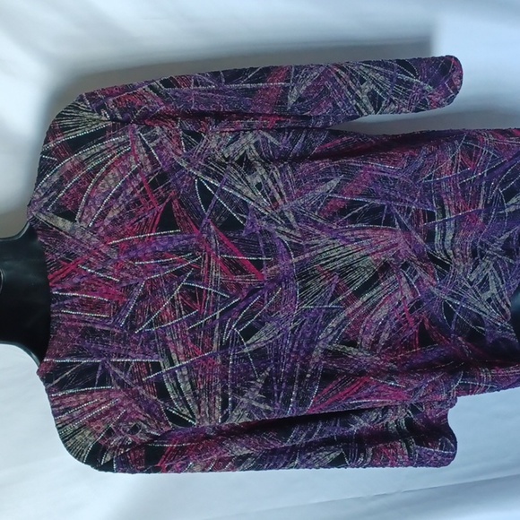 NWT Laura Ashley Trip Ready Size PM Wine To Riches Blouse - Picture 4 of 8